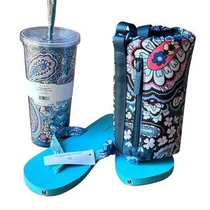 Vera Bradley 3 Piece Set in Retired Pattern Haymarket Paisley New with Tags - Picture 1 of 11