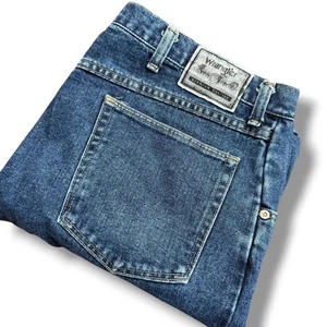 Wrangler Silver Edition Jeans Vintage Mens 38x32 Blue Denim Pants Classic - Picture 1 of 7