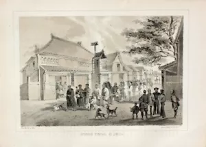 Wilhelm Heine US Navy Expedition Beerdigung Funeral Shimoda Sake Priester Shinto - Bild 1 von 1