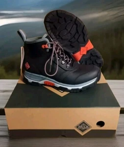 Muck Apex AXWL-000 Womens Black Pink Light Blue Closed Toe Lace Up Boot Size 10 - Picture 1 of 9