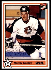 1990-91 7th Inning Sketch WHL Murray Garbutt Auto Medicine Hat Tigers #25 NO COA