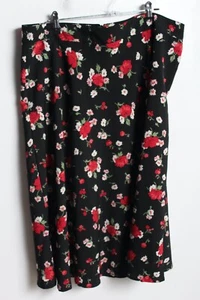 Yours Womens Floral Print Skirt - Black - Size 18 (K3) - Picture 1 of 4