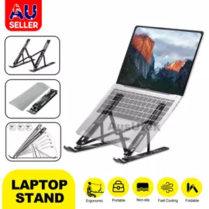 Ergonomic Portable Adjustable Laptop Stand Foldable Desktop Tripod Tray Holder - Picture 1 of 12