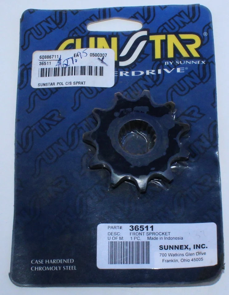 1996 - 2002 Polaris ATV Xplorer 400L Sunstar 520 钢制前链轮 11T - 36511 — 第 1/1 张图片