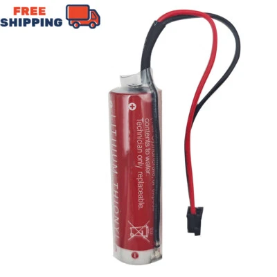 ER6C AA F2-40BL 3.6V 1800mAh Battery for Mitsubishi FX PLC with Black Plug - Image 1 of 4