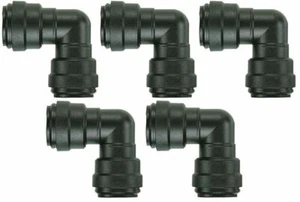John Guest 12mm Push Fit Gomito (Confezione da 5) 12mm Push Fit Gomito Acqua - Foto 1 di 1