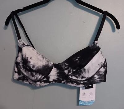 Top de bikini de neopreno Cynthis Rowley Aqua Tie Dye Foto 1 de 4