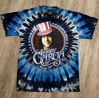 Camiseta Jerry Garcia Mediana Tie Dye Zion Grateful Dead Captain Trips Foto 1 de 4