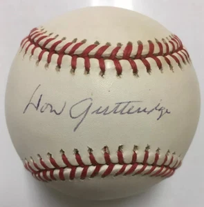 Don Gutterige Signed Baseball Beckett Certified Auto BAS S16155 Red Sox Cardinal - Picture 1 of 7