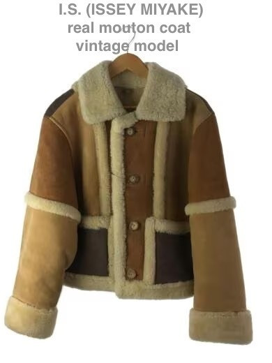 1980s イッセイミヤケissey miyake leather mouton ISSEY MIYAKE 1980s Shearling Leather Mouton Jacket Size M