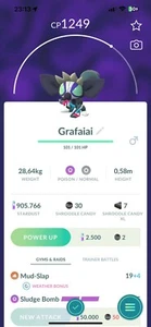 Pokémon Go | Grafaiai (Shroodle evolution) | Comercio 20K Polvo de Estrellas (Aleatorio) - Imagen 1 de 1