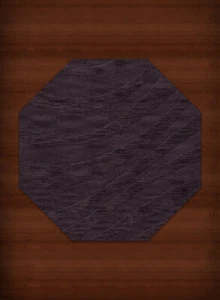 Purple Transitional Hand Hooked Swirls Stripes Lines Area Rug Abstract DV12 - Picture 1 of 35