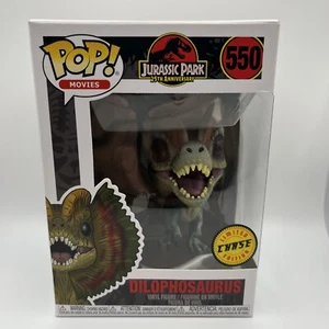 CHASE Funko Pop! Vinyl: Jurassic Park - Dilophosaurus #550 CHASE BRAND NEW !!!! - Picture 1 of 8