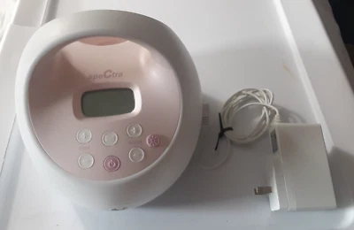 LOTE DE 2: Extractor de leche eléctrico Spectra 2 Plus rosa con fuente de alimentación, sin tubo LEER Foto 1 de 4