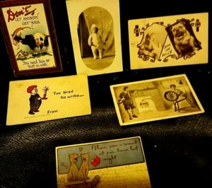 1910 postcards, humor - Picture 1 of 4