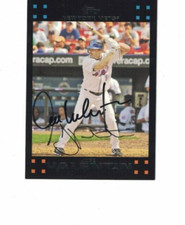 JOSE VALENTIN SIGNED IP TOPPS 2007 #183 NEW YORK METS AUTO