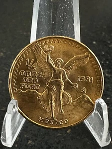1981 Mexico 1/4 oz Gold Libertad BU - Picture 1 of 2