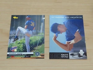 ¡2 cartas de ligas menores Derek Lowe! Medias Rojas! Jacksonville Suns! Riverside Pilots! - Imagen 1 de 3