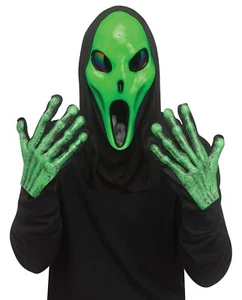 Fun World Alien Mask With Gloves - Picture 1 of 1