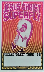 Jesus Christ SUPERFLY 1996 Texas Toast Tour Poster Handbill Flyer 11x17" RARE! - Picture 1 of 17