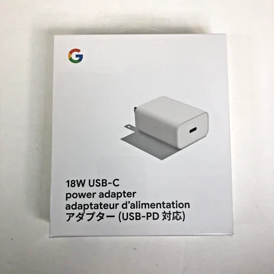 Genuine OEM Google Fast Charging 18w USB-C Wall Adapter 3ft Cable NEW SEALED - Image 1 of 2