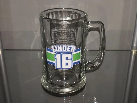 TREVOR LINDEN JERSEY RETIREMENT NIGHT MUG VANCOUVER CANUCKS NHL SUPER RARE Cover