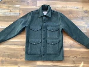 Filson Mackinaw Cruiser 100% Virgin Wool Button Up Jacket Lot 110 Size 38 - Picture 1 of 12