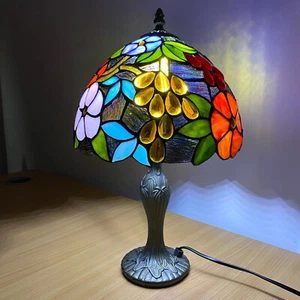 Tiffany Neu Antik Stil Tischlampe Beliebt 10 Zoll Kunst Buntglas Schreibtisch E27 - Bild 1 von 12