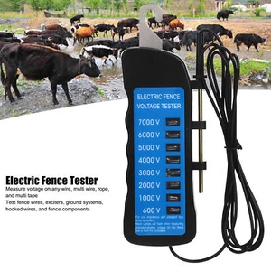 Electric Fence Tester Multi Light Voltage Detection Portable For Farm BG - Picture 1 of 12