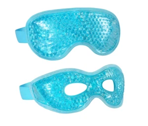 2PCS Gel Eye Mask, Reusable Hot Cold Therapy Mask for Puffiness Blue - Picture 1 of 6
