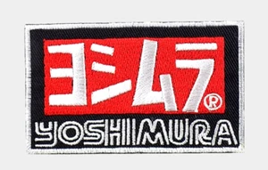 YOSHIMURA EMBROIDERED PATCH IRON/SEW ON 3-1/4" x 2" RACING EXHAUST, MUFFLER KITS - Foto 1 di 2