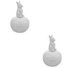  2pcs Bunny Jewelry Trinket Box Desktop Jewelry Case Decorative Rings Earrings