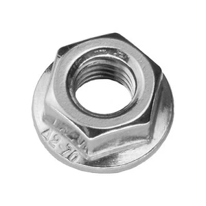 Sechskantmuttern mit Flansch und Sperrverzahnung - DIN 6923 - V2A - M3 bis M12 - Bild 1 von 6