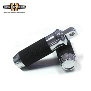 Chrome Custom Rider Male Mount Footpegs Highway Footrests Fit For Harley Touring - Picture 1 of 1