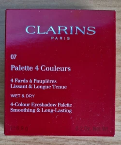 CLARINS 4 COLOUR EYESHADOW PALETTE 07 LOVELY ROSE - SOOTHING & LONG LASTING - Picture 1 of 7