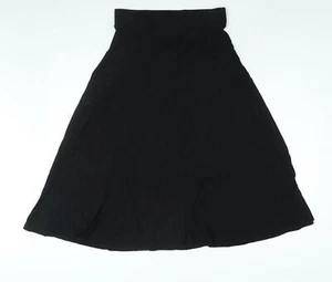 Marks and Spencer Womens Black Viscose A-Line Skirt Size 8 - Picture 1 of 10