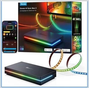 Govee HDMI 2.1 Sync Box 2, AI Sync Box mit TV Hintergrundbeleuchtung - Bild 1 von 5