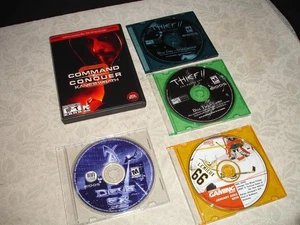 PC Game Lot: Thief II Deus Ex Ion Storm NHL 2002 Command & Conquer Kane's Wrath - Picture 1 of 9