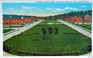 Veteranen Krankenhaus Ansicht von Bowl Chillicothe OH Vintage Postkarte nicht verschickt - Bild 1 von 2