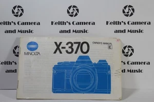 Minolta X-370 X370 Camera Instruction Manual English Owners Manual Book FreeShip - Picture 1 of 9