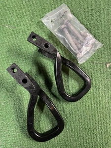 2019-2023 GMC Sierra 1500 Front Black Tow Recovery Hooks Factory with Bolts OEM - Picture 1 of 4
