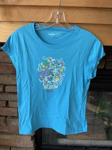 Hard Rock Cafe Kids Shirt Blue Cozumel Heart Fish Child's Size XL Youth - Picture 1 of 3