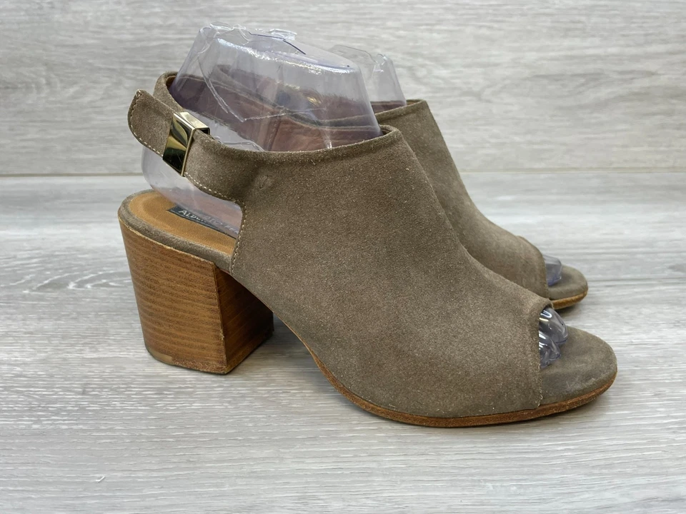 Alberto Fermani Ancona Mujer 9 Marrón Cordones Cuero Tacón Punta abierta Correa al tobillo Foto 1 de 4