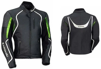 Herren Biker Lederjacke Motorrad Lederjacke Rennen Rindsleder Biker Jacken 50,60 - Bild 1 von 2