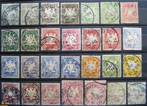 Germany Reich, Bavaria, lot of old used stamps - Picture 1 of 1