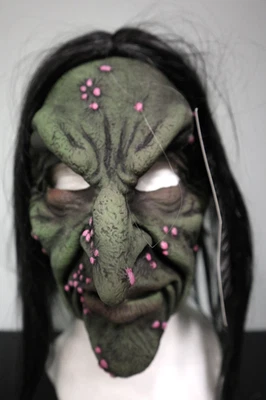 Witch Hag Crone Sorceress Marie Laveau - Zagone Studios "Witch" Handmade Mask - Image 1 of 4
