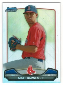 2013 BOWMAN CHROME MINI RISIN' THRU THE RANKS #MB MATT BARNES RC BOSTON RED SOX - Picture 1 of 2
