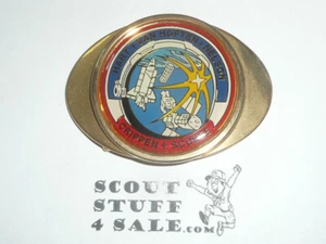 Space Shuttle Challenger STS-41C (Apr 1984) 24k Gold Plate Belt Buckle, NASA - Picture 1 of 1