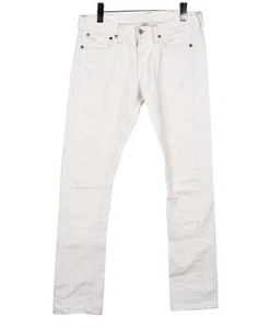 RRL Double Ralph Lauren denim Jeans Size 29x34 White Distressed - Picture 1 of 14