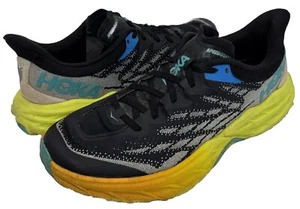 Hoka Speedgoat 5 Womens 11 B Trail Running Shoes Black Evening Primrose - Picture 1 of 11